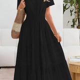 Emma | Maxi-sukienka z marszczoną talią