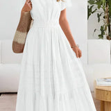 Emma | Maxi-sukienka z marszczoną talią