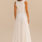 Della | Elegancka sukienka maxi haftowana