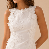 Della | Elegancka sukienka maxi haftowana