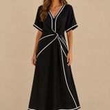 Elvi | Lekka sukienka z detalami twist