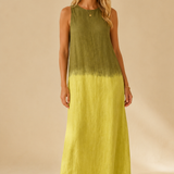 Maria | Maxi sukienka w płynnych kolorach z eleganckim efektem ombre