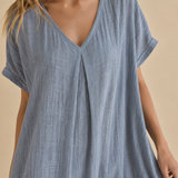 Marisol | Maxi dress with a wide V-neck and a loose cut