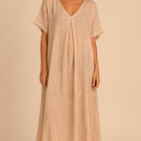 Marisol | Maxi dress with a wide V-neck and a loose cut