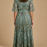 Stella | Kwiecista sukienka maxi