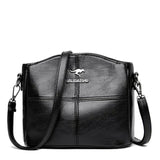 Wyszywana torba z mikrofibry z paskiem crossbody
