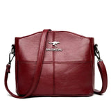 Wyszywana torba z mikrofibry z paskiem crossbody