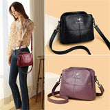 Wyszywana torba z mikrofibry z paskiem crossbody